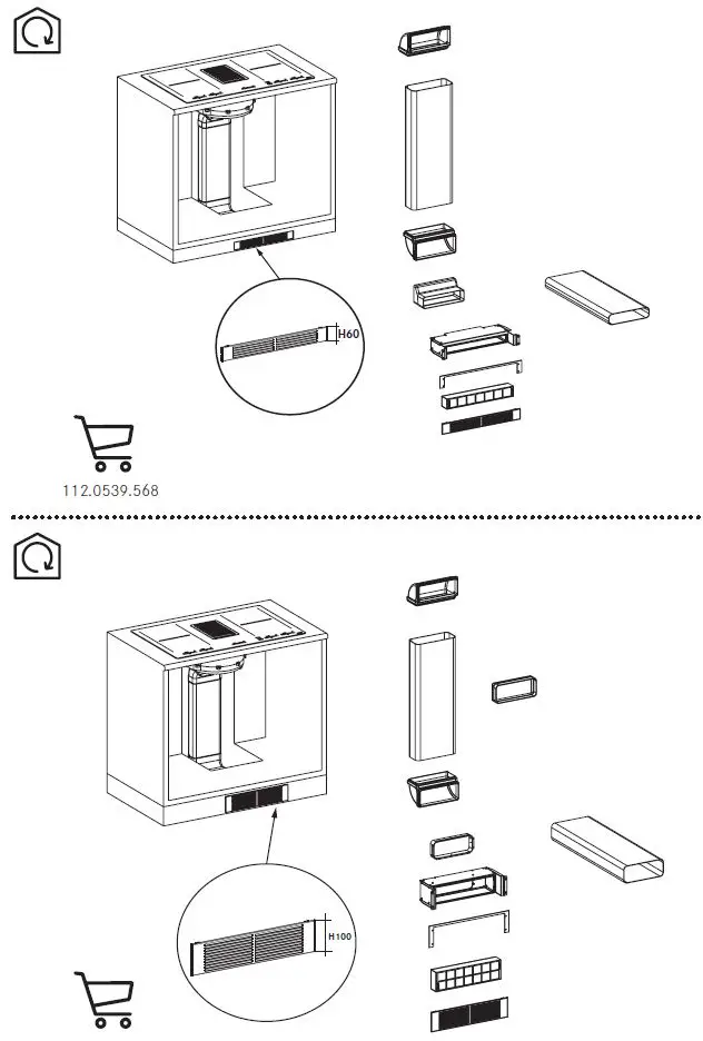 FRANKE-FMY 839-HI Mythos 2gether-Hob-Extractor-5