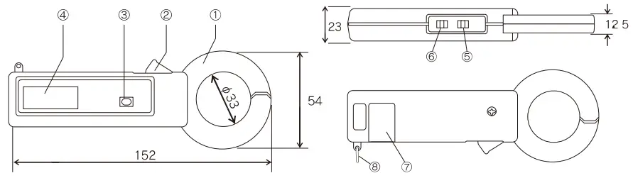MULTI MEASURING INSTRUMENTS 104+ AC Current Mini Digital Clamp-On Tester-FIG2
