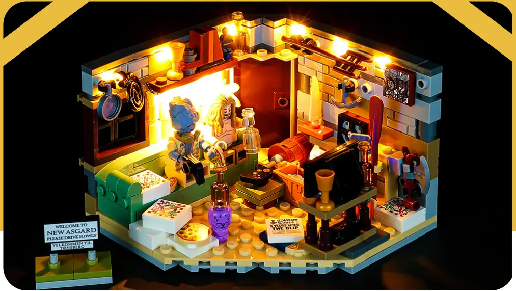 GAME OF BRICKS 76200 Light Kit for Bro Thor’s New Asgard