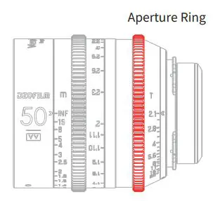 DZOFILM Vespid Prime Cine Lens User Manual - Aperture Control