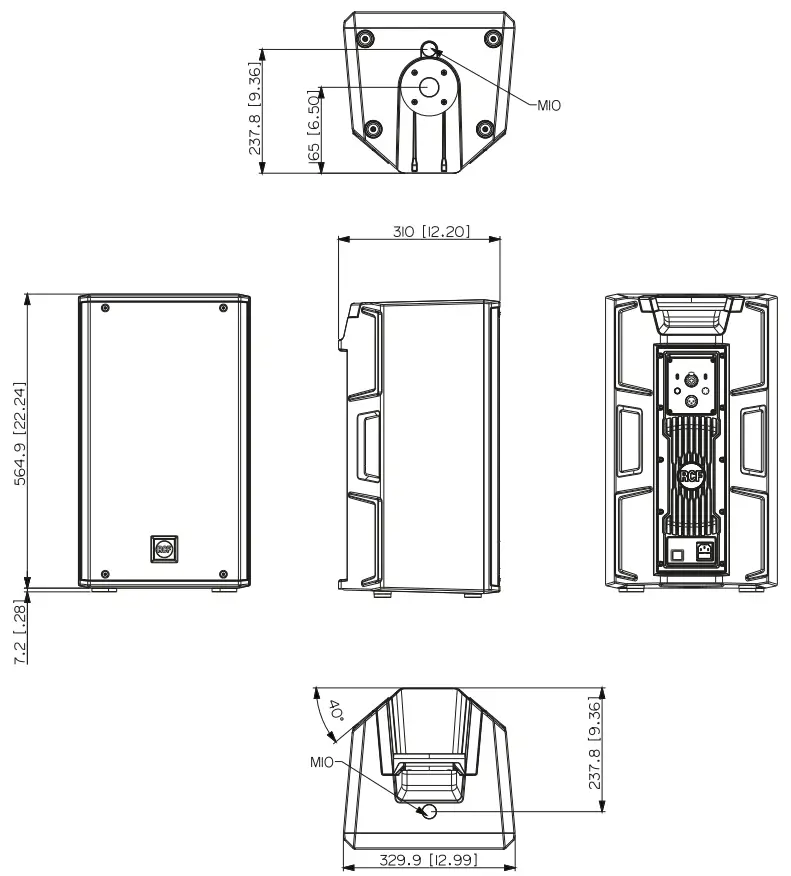 RCF ART 910-AX Professional Active Bluetooth Speakers - fig 10