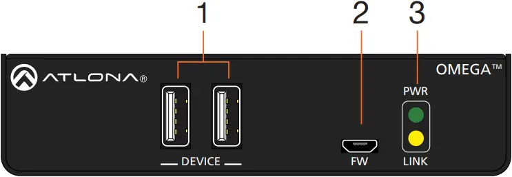 ATLONA AT-OME-EX-RX-LT - Front