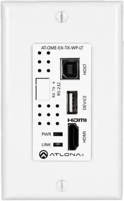ATLONA AT-OME-EX-WP-KIT-LT Omega 4KUHD Wallplate 1