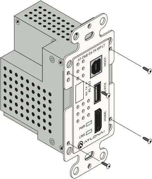 ATLONA Omega 4KUHD - Faceplate Removal and Assembly