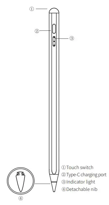 EVACH D3 iPad Activation Capacitive Pen User Manual - Product Overview