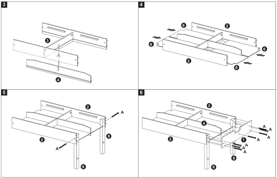 Kmart 43223787 Construction Table with Storage - Assembly Instructions 2
