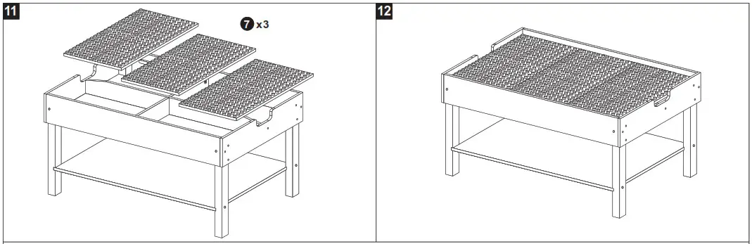 Kmart 43223787 Construction Table with Storage - Assembly Instructions 4