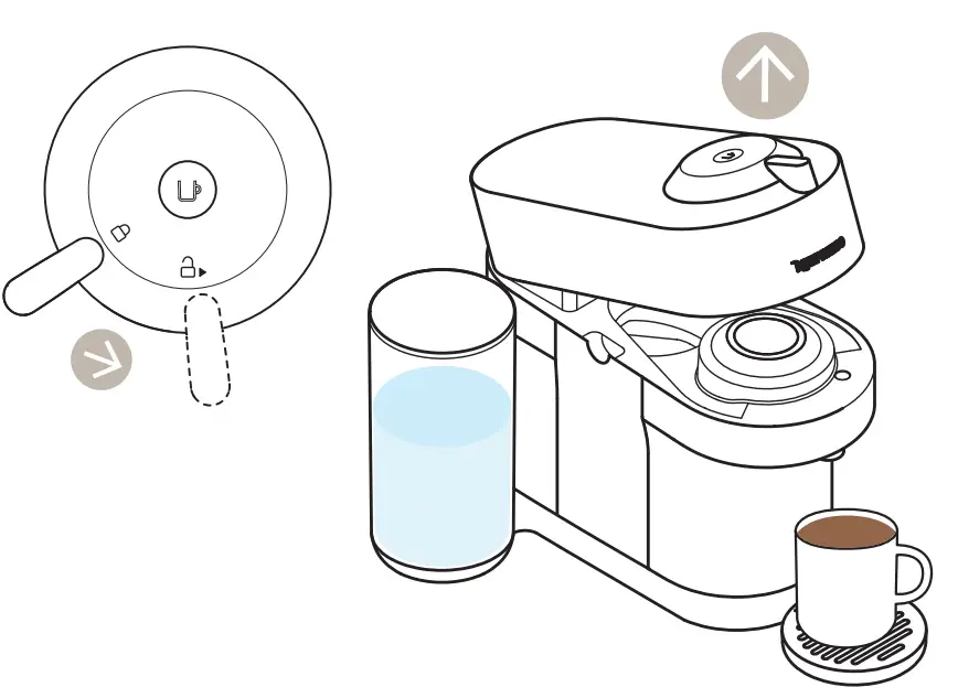 NESPRESSO VERTUO POP+ Coffee Machine - brewing