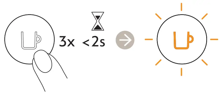 NESPRESSO VERTUO POP+ Coffee Machine - button