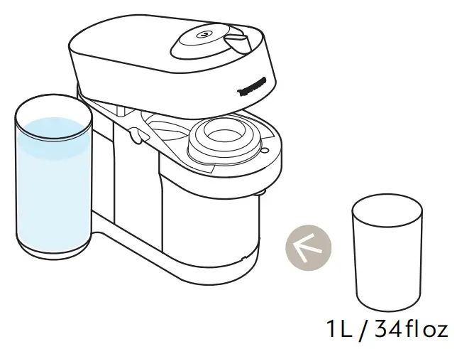 NESPRESSO VERTUO POP+ Coffee Machine - water tank back