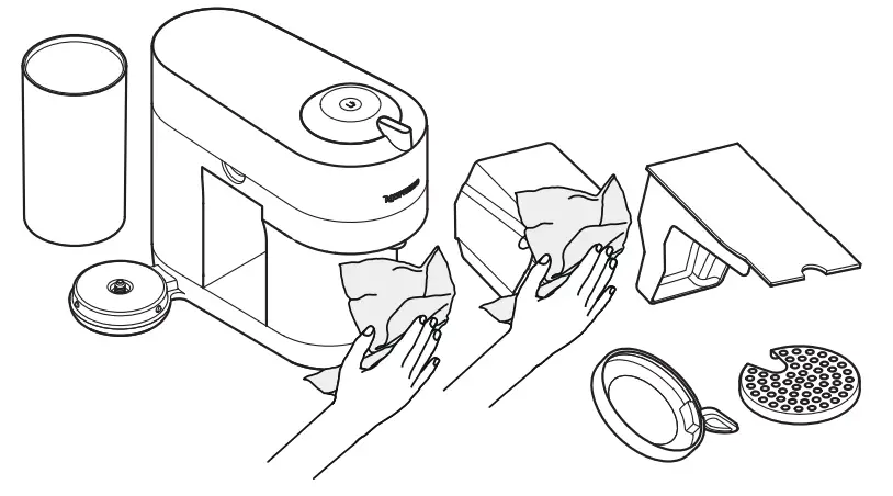 NESPRESSO VERTUO POP+ Coffee Machine - clean