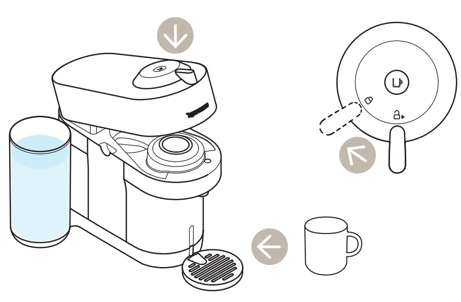 NESPRESSO VERTUO POP+ Coffee Machine - close the machine 1