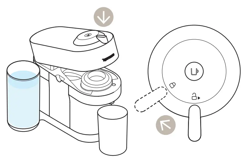 NESPRESSO VERTUO POP+ Coffee Machine - lever lef