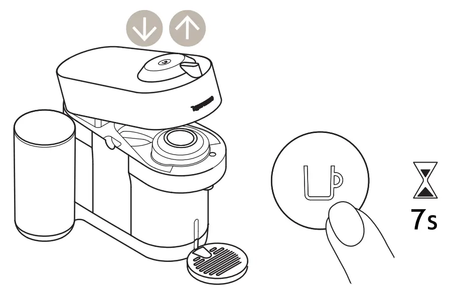 NESPRESSO VERTUO POP+ Coffee Machine - machine head