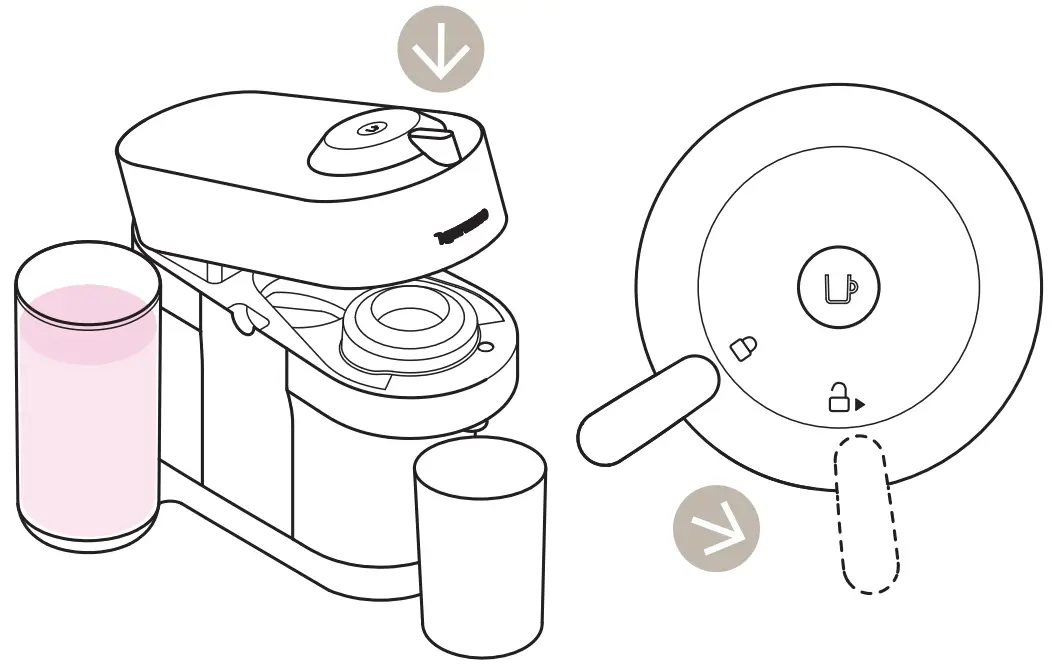 NESPRESSO VERTUO POP+ Coffee Machine - water tank back 1