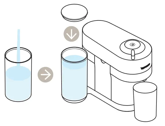 NESPRESSO VERTUO POP+ Coffee Machine - water tank back 2