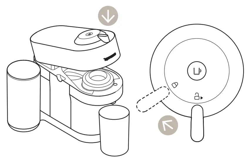 NESPRESSO VERTUO POP+ Coffee Machine - water tank back 4