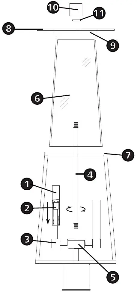 HINKLEY-2101-Walker-20-Inch-Tall-3-Light-Outdoor-Post-Lamp-FIG 1