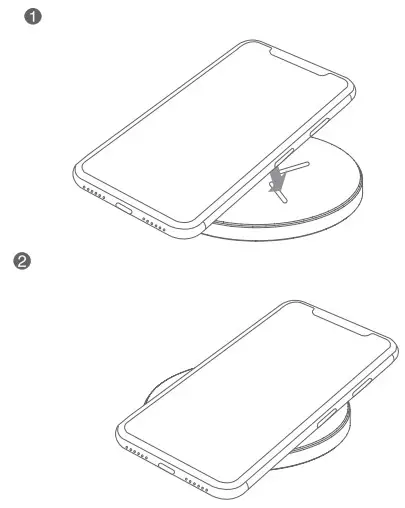 iiglo IICQI01 Fast Wireless Charger - charging