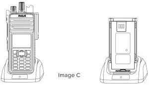 RCA RDR42x0 Professional Digital Two-Way Radios-- Charge a new