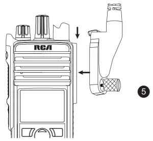 RCA RDR42x0 Professional Digital Two-Way Radios-- Connecting Audio Accessoriesd