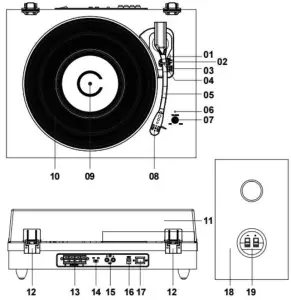 Lenco LS 300 Tunable Type Belt Drive - TURNTABLE PARTS
