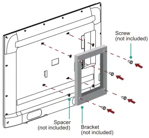 TOSHIBA 32V35KU 32 Inch Fire TV - wall mount