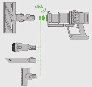 dyson SV12 Big Body and Cyclone Vacuum Cleaner-- Lights during lc