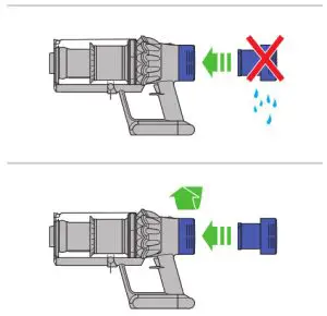 dyson SV12 Big Body and Cyclone Vacuum Cleaner-- Lights during lhc