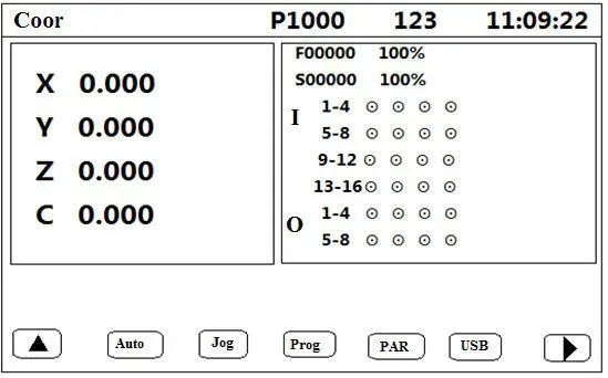 TOPCNC TC55H CNC Controller- Main Interface