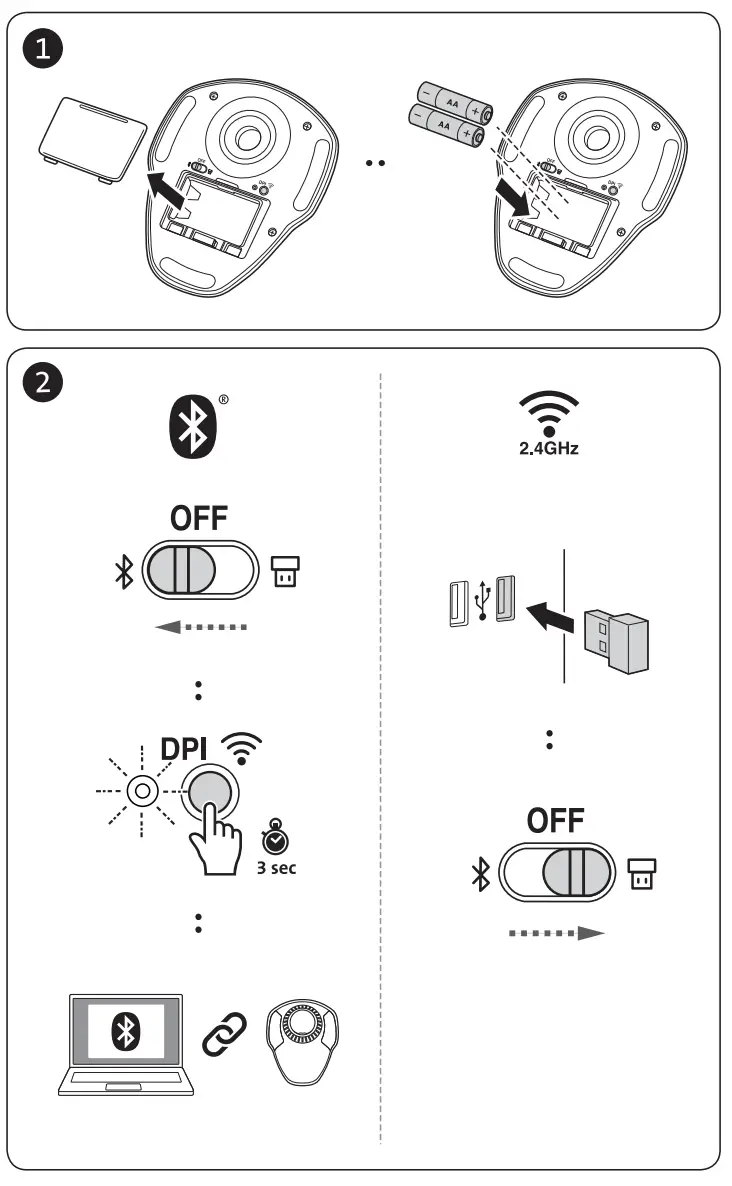 Kensington K70990WW Orbit Wireless Trackball with Scroll Ring-fig1