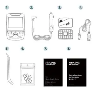 REXING V1-4K Ultra HD Car Dash Cam with Wi-Fi - BOX