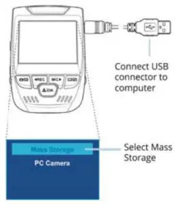 REXING V1-4K Ultra HD Car Dash Cam with Wi-Fi - MALE CABLE