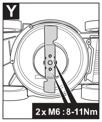 Replacing the mower blade