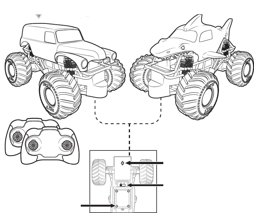 MONSTER JAM 6044944 Official Grave Digger Remote Control Truck 1
