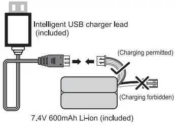 AMEWi 22518 Professional RC Bulldozer with 9 Functions - charging cable1