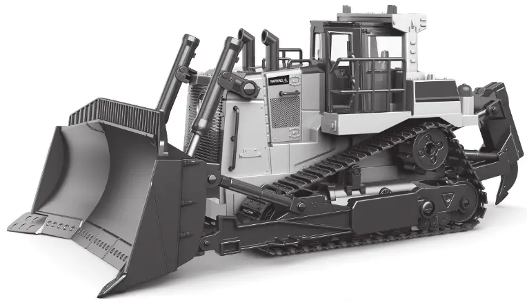 AMEWi 22518 Professional RC Bulldozer with 9 Functions