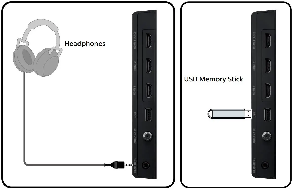 PHILIPS 55PFL6900 Smart Ultra HD TV User Guide - Headphone