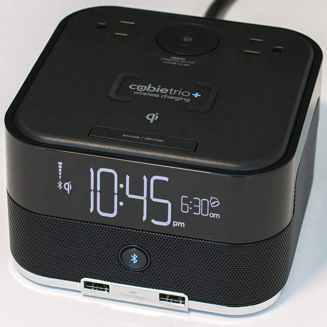 BRANDSTAND-Cubioduo+-User-Friendly-and-Convenient-Charging-Alarm-Clock-image