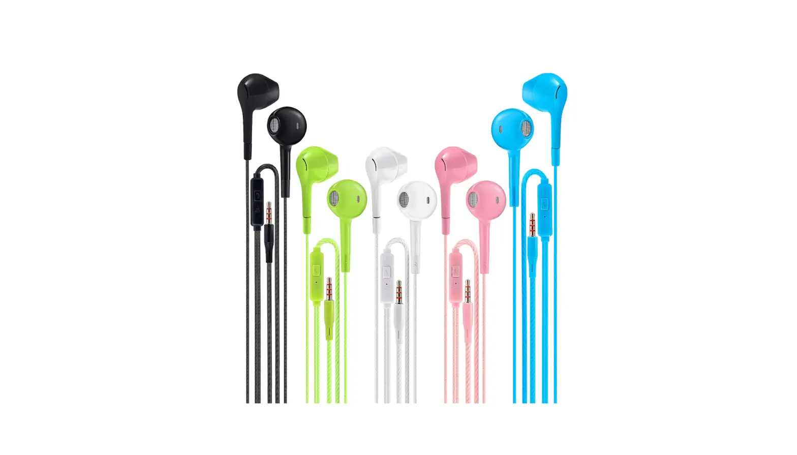 Earbuds Headphones With Microphone Pack Of 5, Noise Isolating Wired Headphones-complete Features/instruction Manual