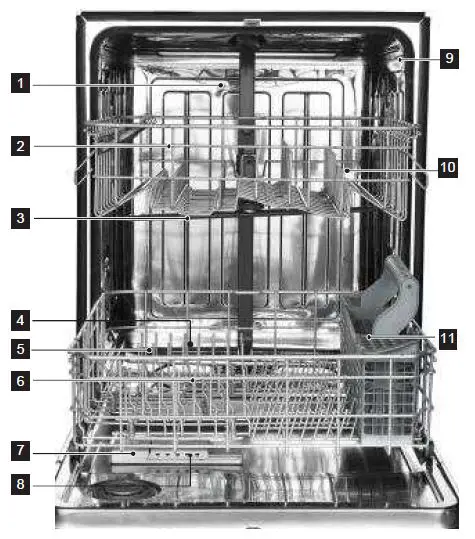 comfee CS14EFSBK1RCM Built-In Dishwasher 1