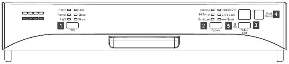 comfee CS14EFSBK1RCM Built-In Dishwasher 19