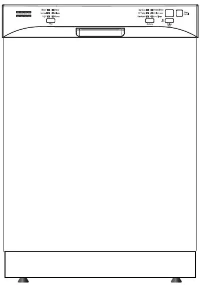 comfee CS14EFSBK1RCM Built-In Dishwasher PRO