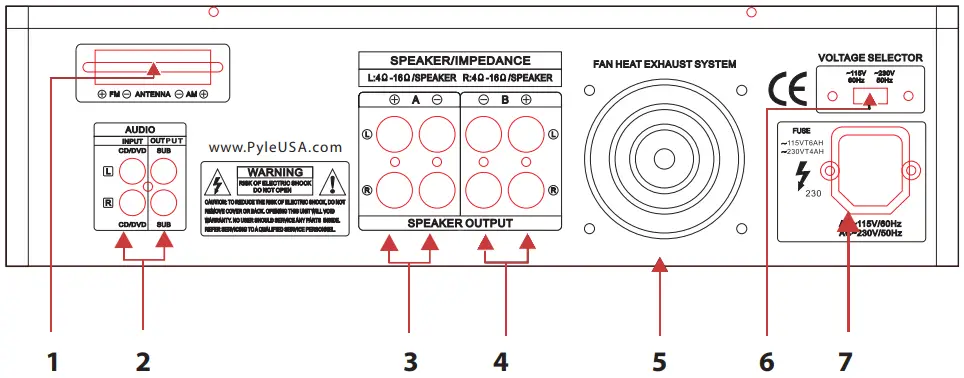PYLE PT272AUBT Hybrid Amplifier Receiver - image 18
