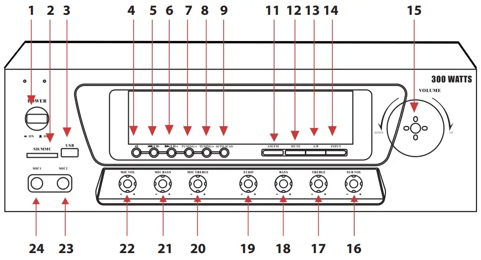 PYLE PT272AUBT Hybrid Amplifier Receiver - image 19