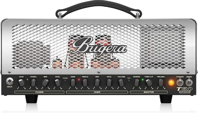 Bugera-T50-INFINIUM-50-Watt -Cage-Style-2-Channel-Tube-Amplifier-Head-product