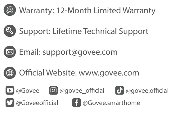 Govee H6066 Glide 3D Hexagon Light Panels User Manual - Customer Service