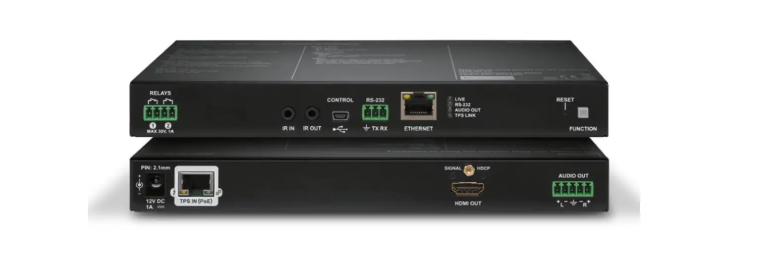 Lightware Hdmi-tps-rx110ay-plus Hdbaset Receiver With Relay Modules And Balanced Audio Out User Guide