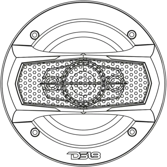 DS18 SLC-N65X 6.5 Inch 4-Way Coaxial Speaker
