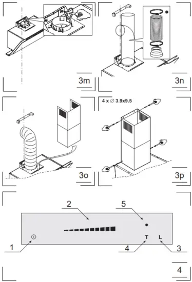 Amica OKC9659S Kitchen Extractor Hood - 5